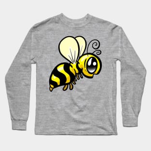 Cute Little Wasp Cartoon Logo Illustration Long Sleeve T-Shirt